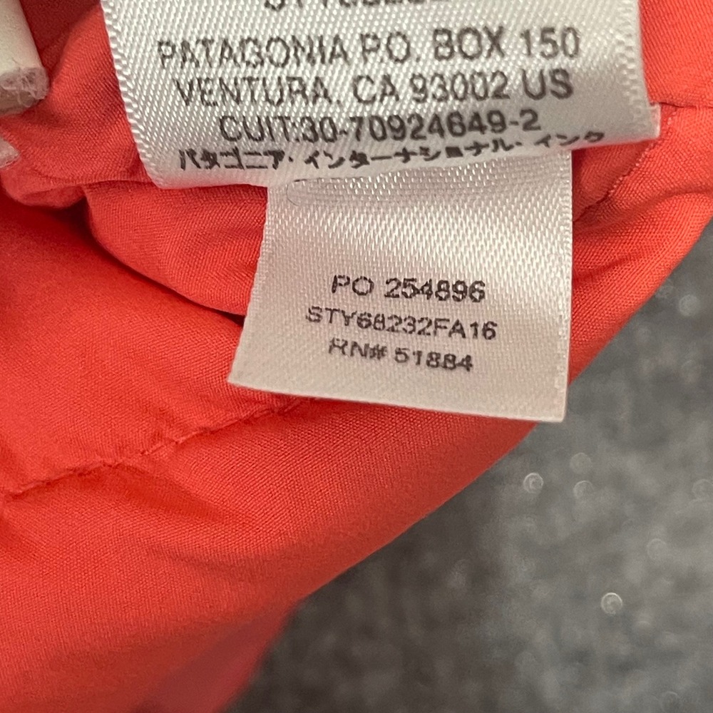 Patagonia Jacket Kids Large Pink Down Insulated Puffer Coat Youth L 12 Hoodless - Picture 6 of 10